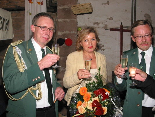 Unser neues Königspaar Ludwig und Anne Krome. Sie leben hoch